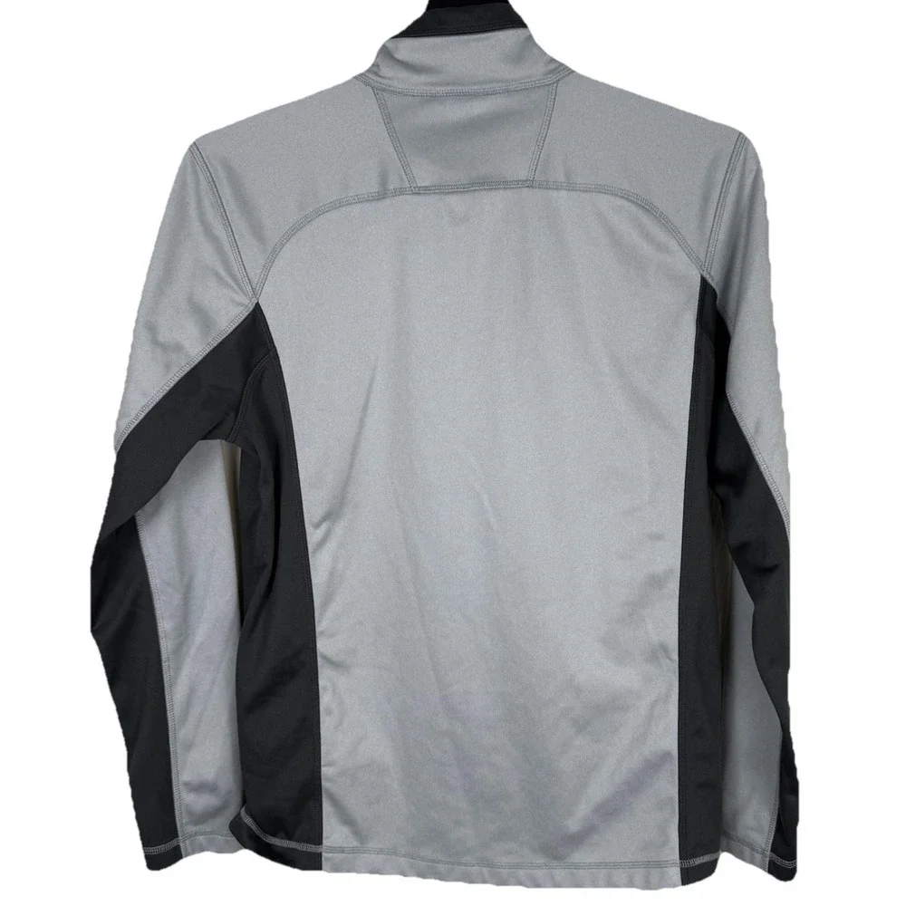 The North Face TKA 100 Glacier 1/4 Zip Pullover Mens‎ Medium Gray Black Gorpcore